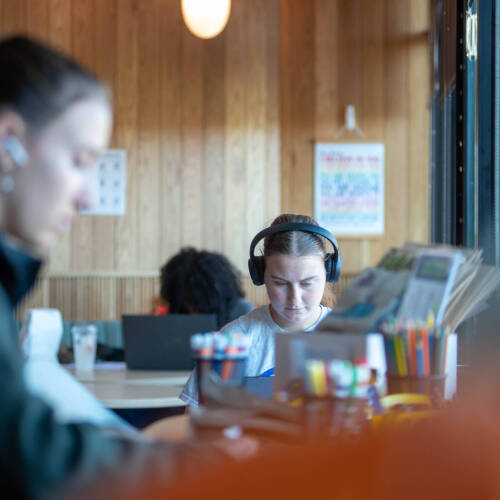 students studying in the thompson student success center